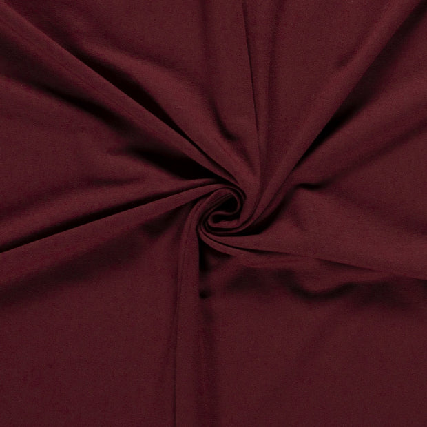 French Terry fabric Unicolour Cherry Red
