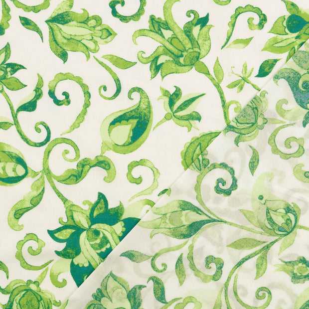 voile fabric Olive Green 