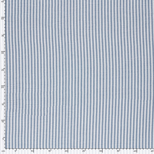 Geweben Polyester fabrik Streifen Jeansblau Melange