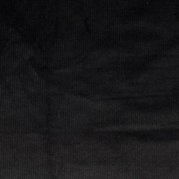 Rib Jersey fabric Unicolour black
