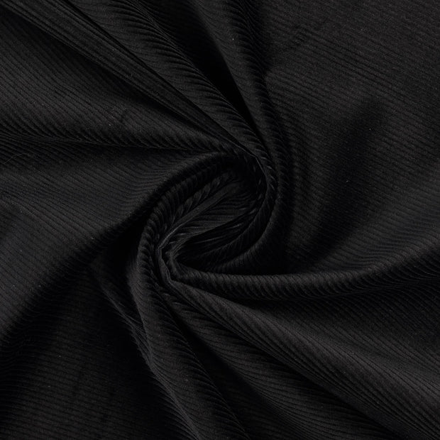 Rib Jersey fabric black 