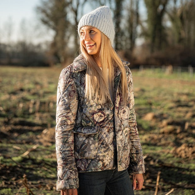 Velours fabric Flowers 