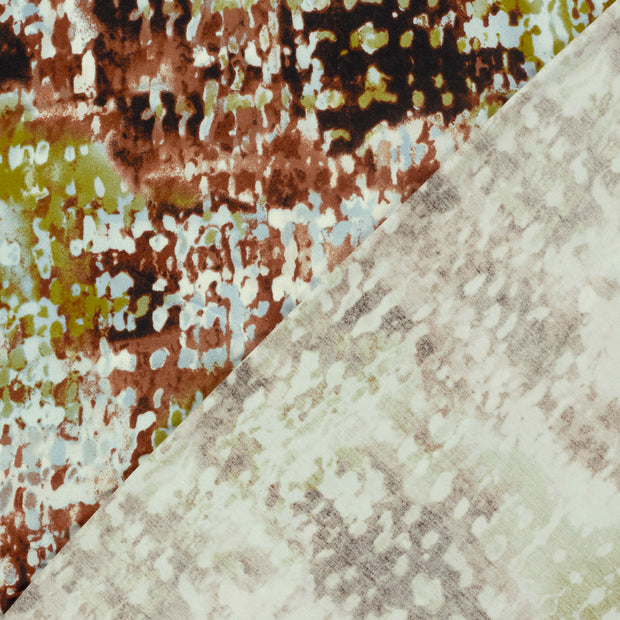 Viscose Vortex Jersey tissu Abstrait imprimé 
