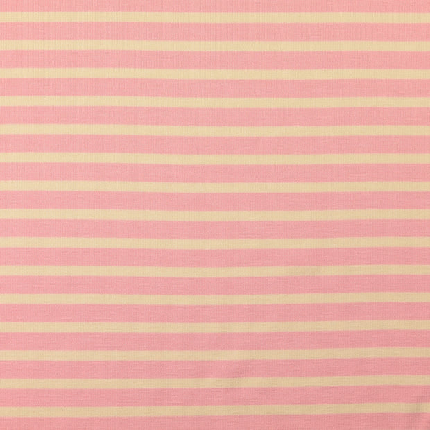 Milano tissu rayures Rose clair