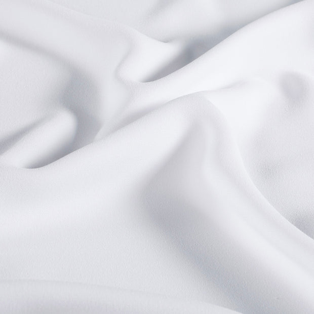 Crêpe tissu Unicolore Blanc optique