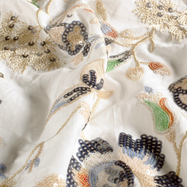  fabric Flowers Optical White