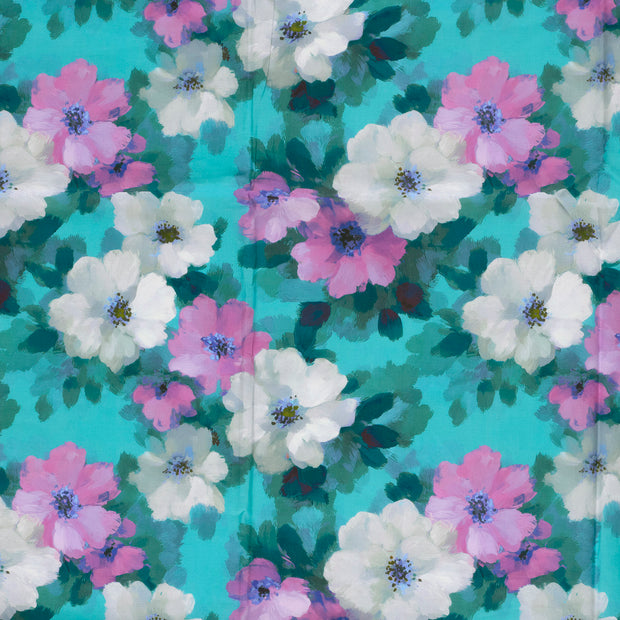 Voile fabric Petrol 