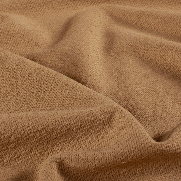 Terry Crepe fabric Unicolour Nutmeg