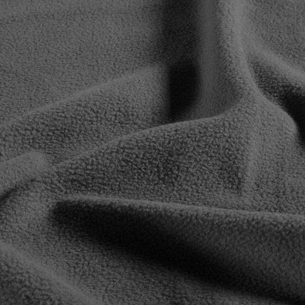 Fleece fabrik Uni Grau