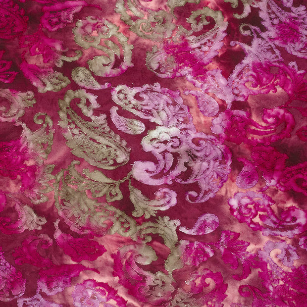 Jacquard fabric Fuchsia matte 