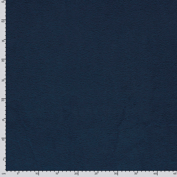 Fleece fabrik Melange Marine