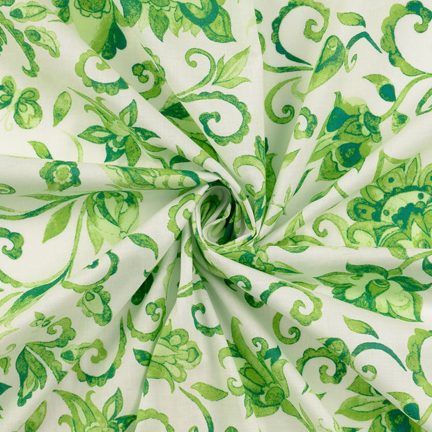 voile fabric Olive Green 