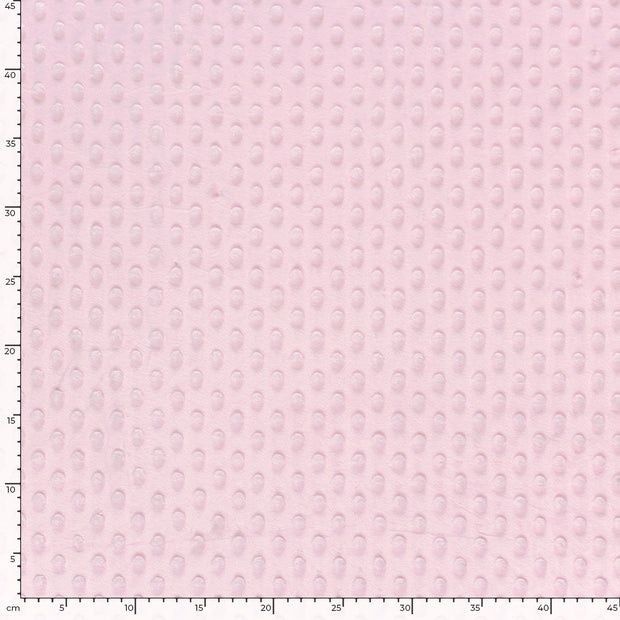 Minky tissu Unicolore Rose clair