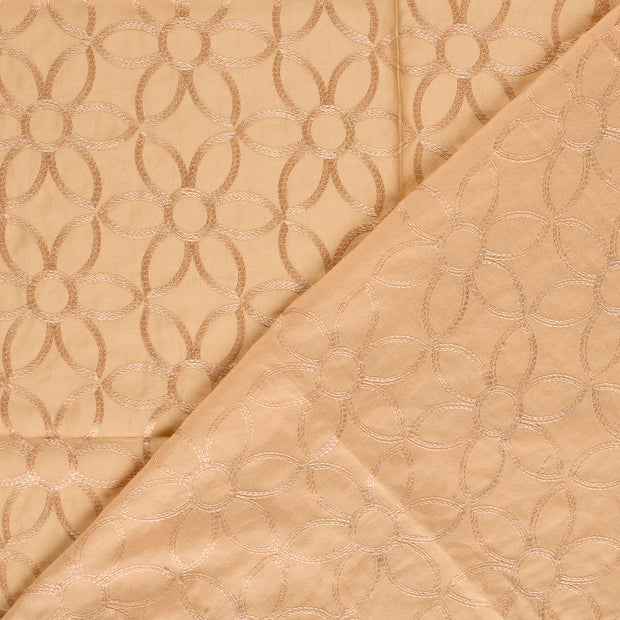  tissu fleurs brodé 