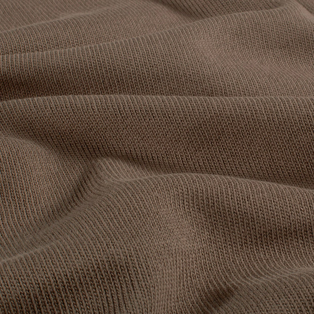 Heavy Knit fabric Unicolour Brown Taupe