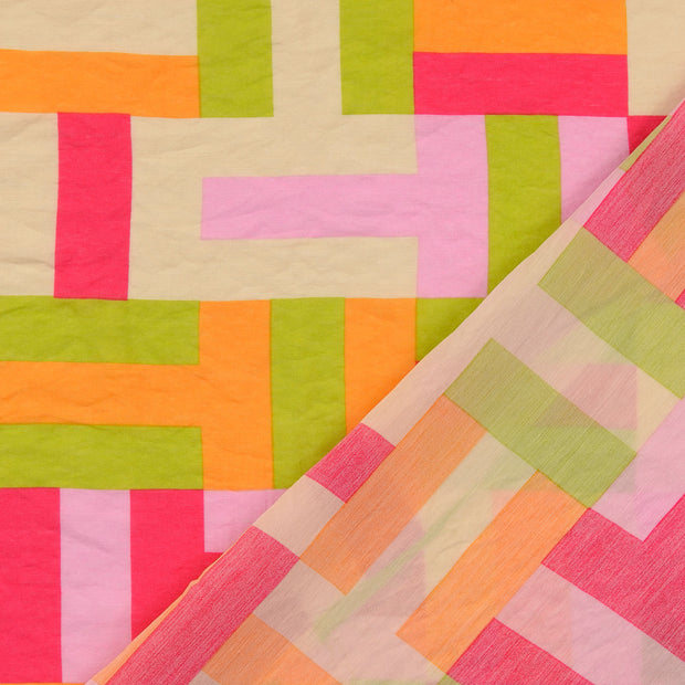  tissu multicolore imprimé 