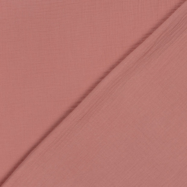 Muslin GOTS organic fabric Unicolour 