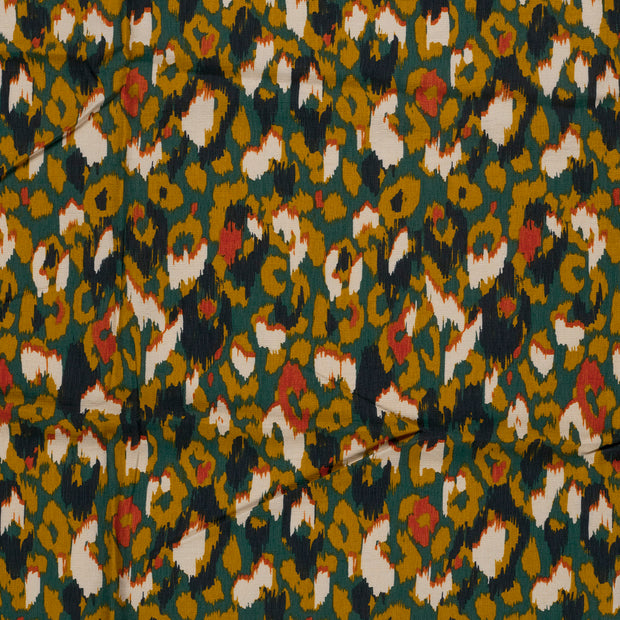 Viscose Nylon Ottoman fabric Petrol 