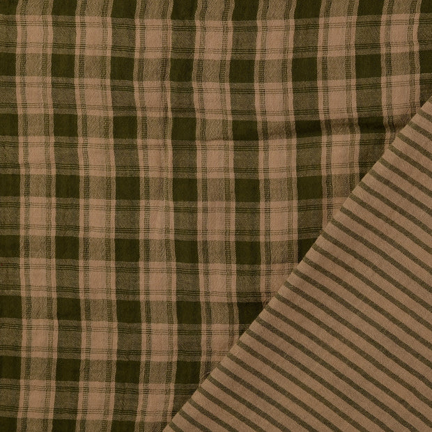 Double gaze tissu Multicolore doublé et l'arrière 
