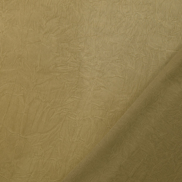 Satin tissu Vert froissé 
