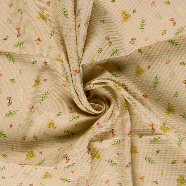 Waffelpiqué fabrik Beige 