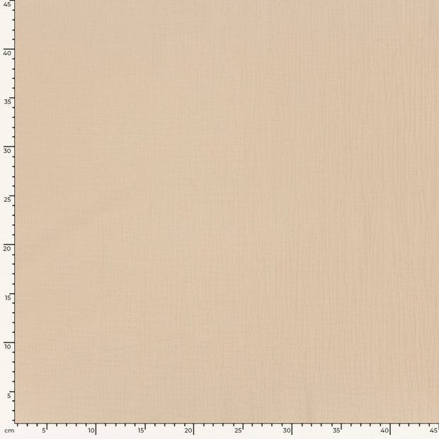 Muslin extra wide fabric Unicolour Beige