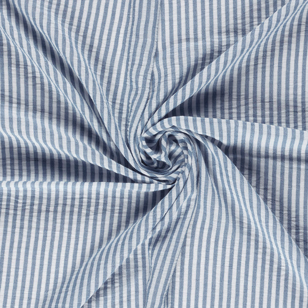 Geweben Polyester fabrik Jeansblau Melange 