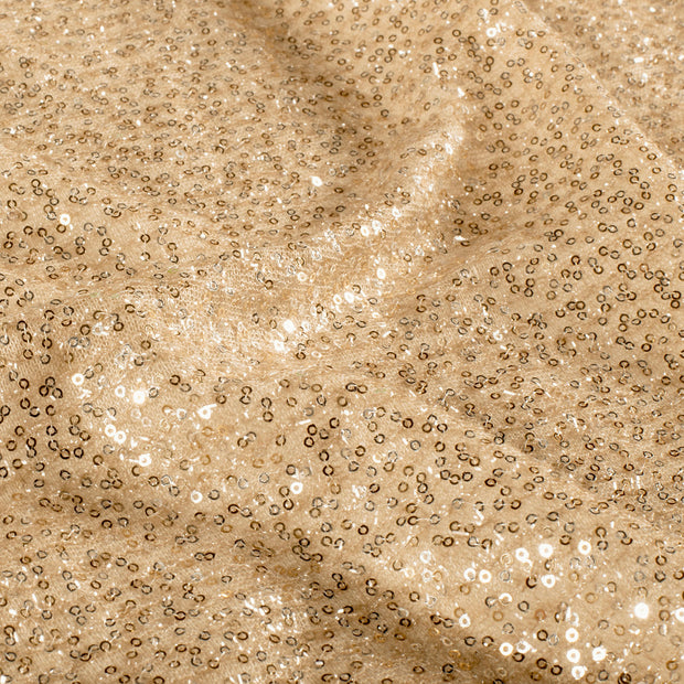 Maille tissu Unicolore Doré