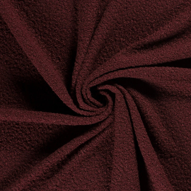 Bouclé tissu Bordeaux 