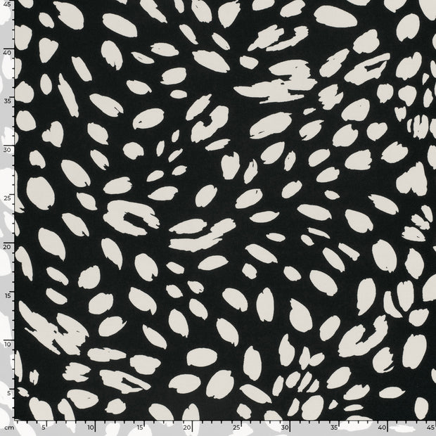 Milano tissu Abstrait Noir