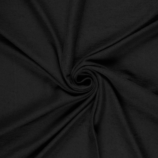 Terry Crepe fabric Black 