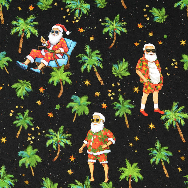  tissu Noël noir