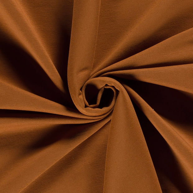 French Terry fabric Unicolour Caramel