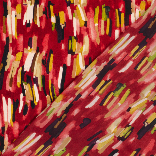Satin Velvet tissu Abstrait imprimé 