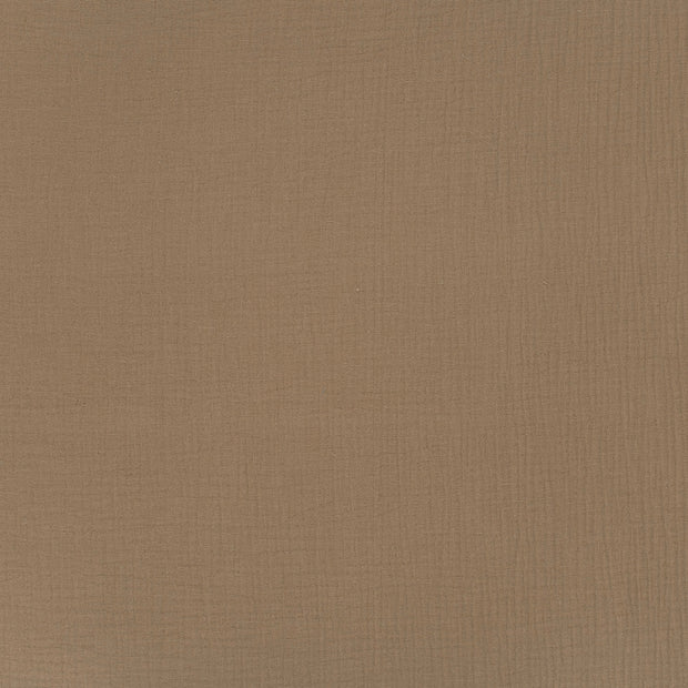 Double gaze très large tissu Camel mat 