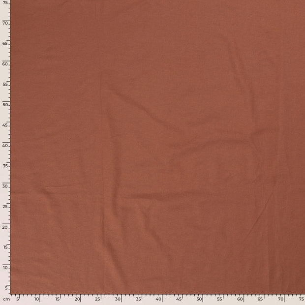 Jersey fabric Unicolour Redwood