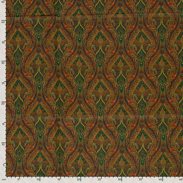 Cotton Poplin fabric Abstract Oker