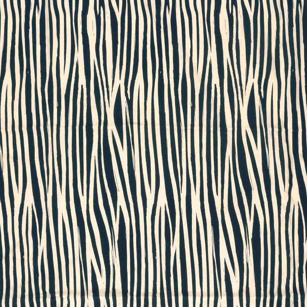 Bambou Poplin tissu Bleu Marine mat 