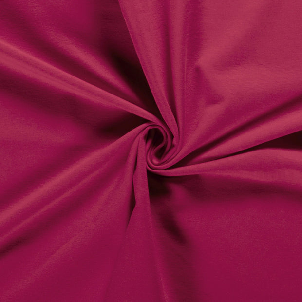 French Terry fabric Unicolour Raspberry