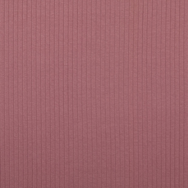 Rib Jersey fabric Unicolour Wine red