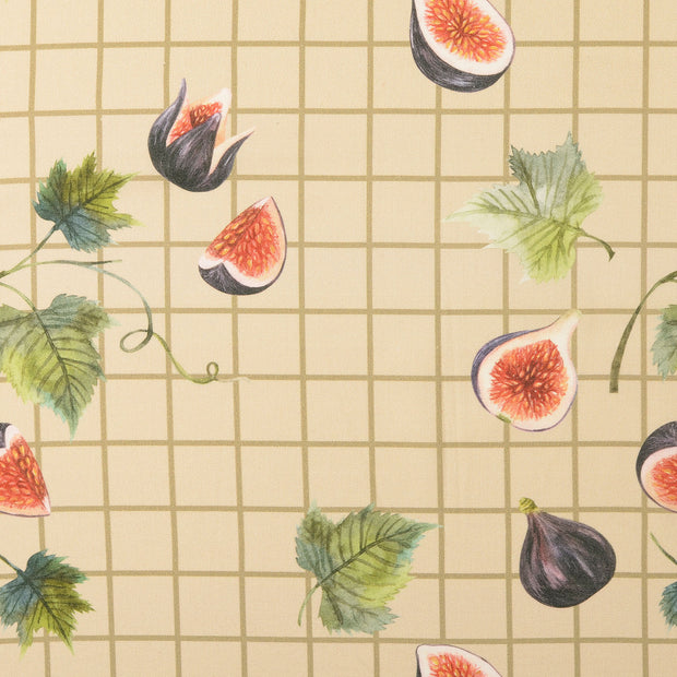 Cretonne fabric Fruits Beige