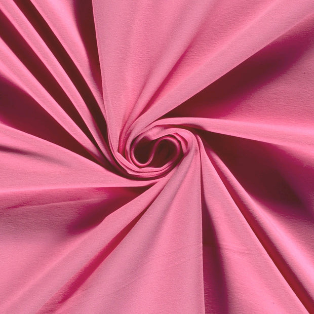 Jersey tissu Unicolore Rose