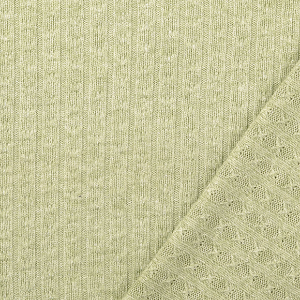 Heavy Knit tissu Menthe foncée Lurex 