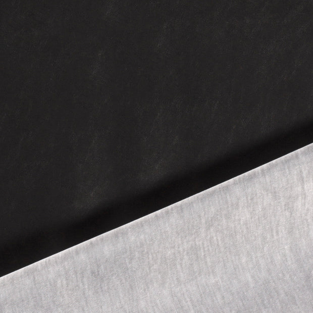 Artificial Leather fabric black coated 