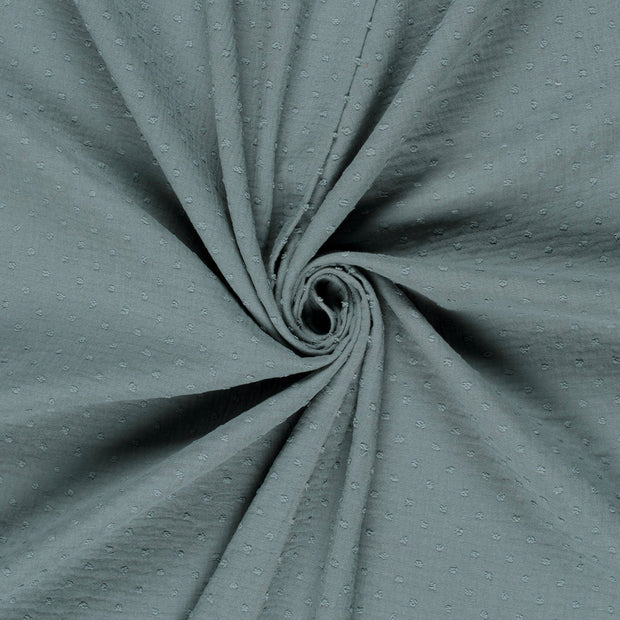 Double gaze tissu Indigo dobby 