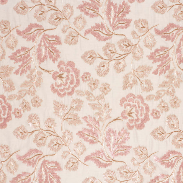 Woven Polyester fabric Off White semi-transparent 