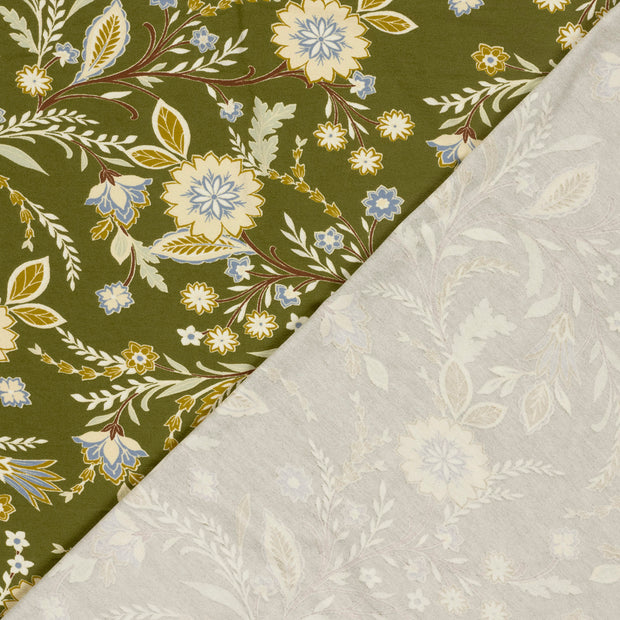 Viscose Vortex Jersey fabric Flowers printed 