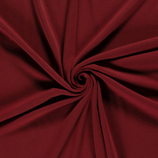 Alphen Fleece fabric bordeaux 