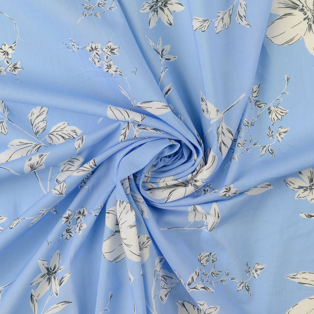 Voile fabrik Hellblau 