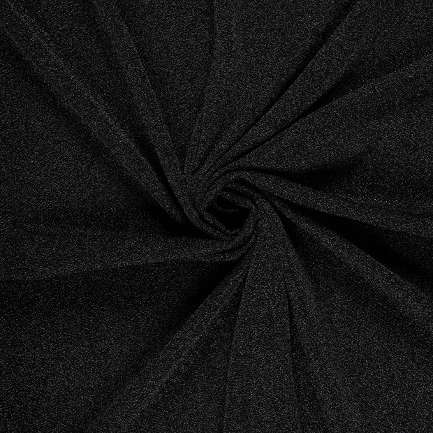 Jersey de Polyester tissu Noir Lurex 